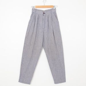 Vintage Smart Pants Houndstooth High Rise Trousers